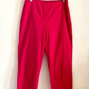 David Loren Red  Stretch Capri Ankle Length Pants Size 4